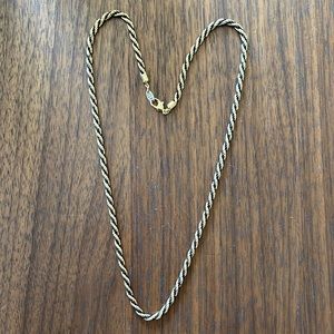 Vintage Womens costume golden/black necklace